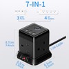 Cube Extension Lead with 3 USB Slots 13A 3250W Hulker