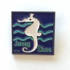 Undisclosed New Jersey Shore Enamel Pin Seahorse 1" Metal Lapel