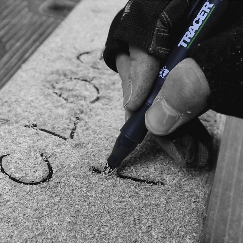 TRACER All-Purpose Clog-Free Construction Marker (All-Purpose Marker Perfect for Shiny