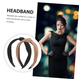 Healeved 2Pcs Fashion Knotted Headbands for Women Non Slip Wide Hair Accessories Chunky Design for Makeup Spa Decorative Headbands for Stylish Looks