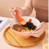 HANSGO Porcelain Soup Spoons Set of 6 Ceramic Chinese Soup
