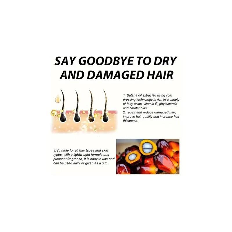 Aceite De Batana For El Crecimiento Del Cabello Con 1pcs