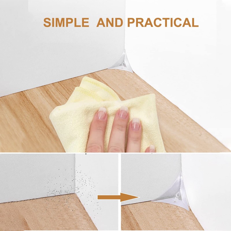 Stair Dust Corners, Inside Triangle Guard Decorative Anti-Dirty Corner Protector