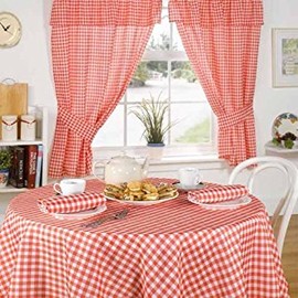 Emma Barclay Molly - Gingham Table Cloth in Red - 52x52 (132x132cm)