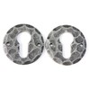 UHRIG 2 x Round Rosette for PZ Lock, Wrought Iron