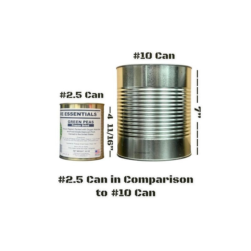 1 Can of Future Essentials Freeze Dried Green Peas