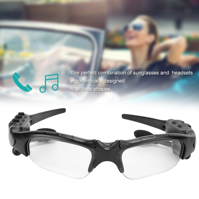 Bluetooth 5.0 Sunglasses Solar Power Wireless Glasses Headphone Headset Stereo