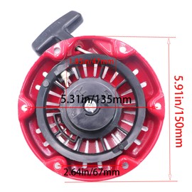 DVBB Recoil Starter 79cc 98cc Compatible with Honda GX100 Engine Motor 28400-Z0D-V02ZA 28400-Z0D-V03ZA 28400-Z0D-V04ZA （Metal Case Plastic Pawls）