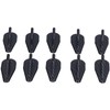 10PCS Shark Fin Kit Spoiler Wing Set with Carbon Fiber