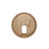 Gedotec Cable grommet beech wood lacquered plain, 1 piece round