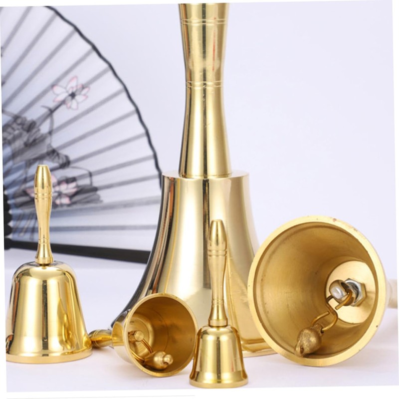 DOITOOL Christmas Handbell Vintage Brass Service Bell for Restaurant Party