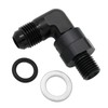 High Flow Radius 90 Degree Aluminum 6AN Male Flare to