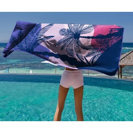 Style Slice Beach Towel Extra Large Microfibre Towel Beach Towels, Lightweight Microfibre Beach Towels for Adults, Travel Towels Quick Dry Large 200x90cm