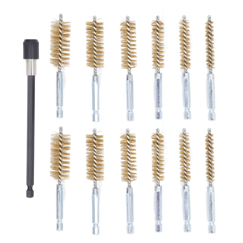 13 Pcs Bore Brush Set 8mm 10mm 12mm 15mm 17mm