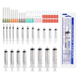 Shirune 20 Pieces Syringes Set with Blunt Needles Assorted Sizes 1ml, 3ml, 5ml, 10ml, 20ml for Liquid Refill and Measure Scientific Laboratories, Plant Watering