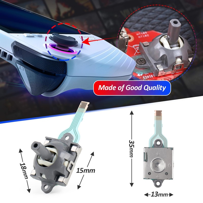 Joysticks for Asus ROG Ally RC71L Handheld Console Joystick Replacement