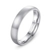 TIGRADE 4mm 6mm 8mm Titanium Ring Brushed Dome Wedding Band