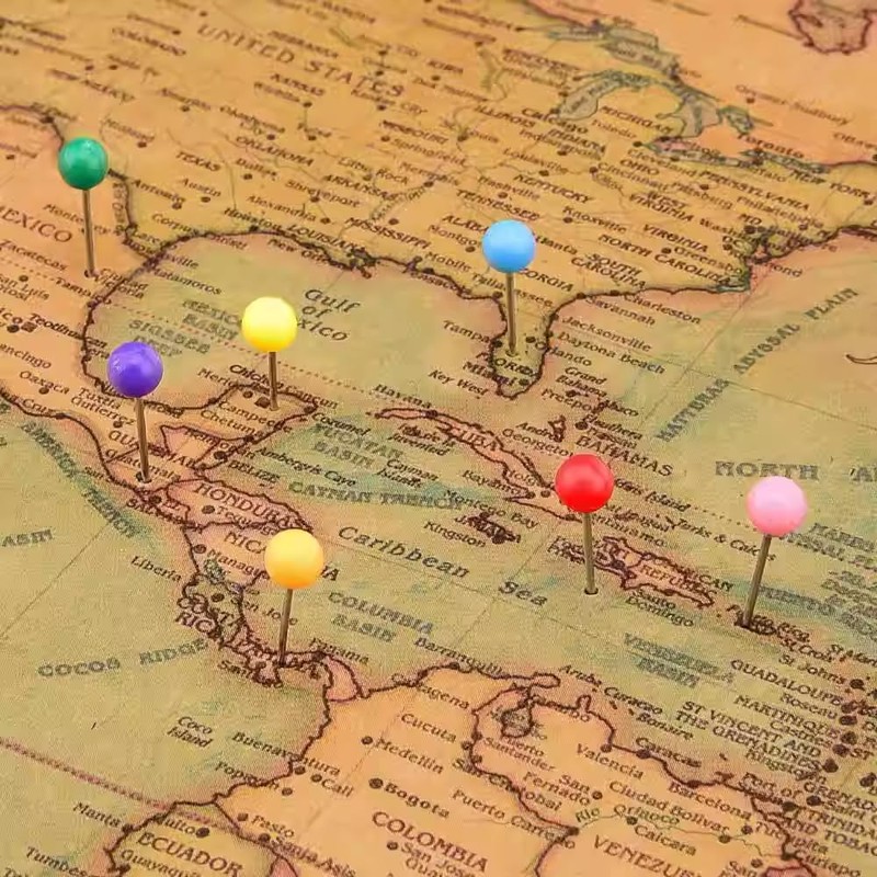 Youyiful Push Pin Map Pin Stainless Steel Colorful Push Pins
