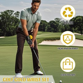 HoldOneLight Golf-Schwung-Trainer, Golf-Trainingshilfe, Golf-Handgelenk-Trainingshilfe, Golf-Trainingshilfe, Golf-Schwung-Trainer, Essential Swing Posture Corrector für Anfänger (Green)