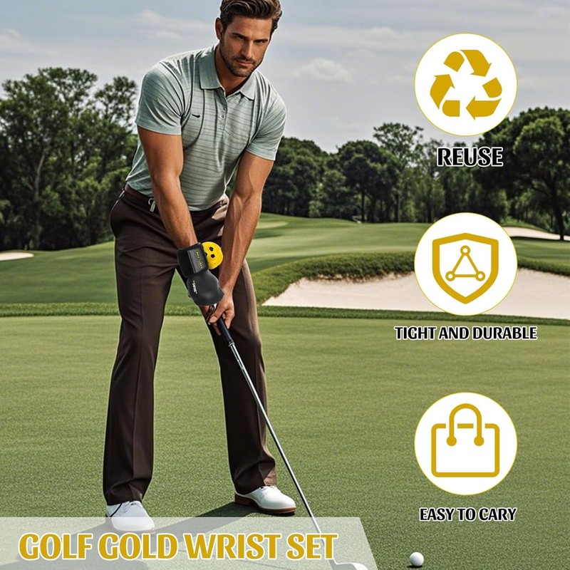 HoldOneLight Golf-Schwung-Trainer, Golf-Trainingshilfe, Golf-Handgelenk-Trainingshilfe, Golf-Trainingshilfe, Golf-Schwung-Trainer, Essential Swing Posture Corrector