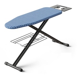 Ironing Board with Iron Rest,Foldable Iron Board Reinforced Steel Legs,Adjustable Height Iron Board,51 x 13