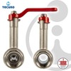 tecuro Ball Valve with Extended Spindle, Both Female Thread Rp