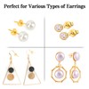20Pcs/10 Pairs Earring Backs 14K Gold 925 Sterling Silver Earring