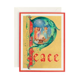 Caspari Peace Illumination Boxed Christmas Cards - 16 Cards & Envelopes