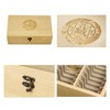 Wooden Storage Display Box Container Collections Case Fit 40PCS Graded