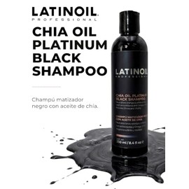 Chía Oil Platinum Black Shampoo Matizador Negro Sin Sulfatos 250ml