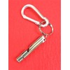 Cylinder Shaped Earthquake Disaster Whistle with Carabiner Key Chain