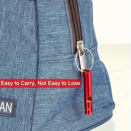 TECHZOCO Survival Pfeife, Notfallpfeife, Sportpfeife, Trainer, Pfeife für Haustiere, Aluminiumlegierung, für Outdoor-Aktivitäten, 3 Stück, Schwarz