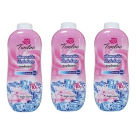Thailand Cooling Powder 12 Plus Extra Cool Powder Cooling Pink, 3 pieces, 270g / 태국 쿨링파우더 12플러스 엑스트라 쿨 파우더 쿨링 핑크, 3개, 270g