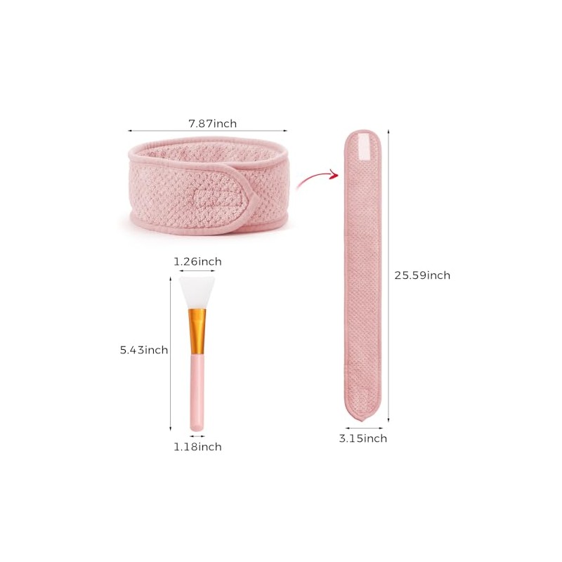Kit KINGTLE con 4 diademas de vellón coral y 2