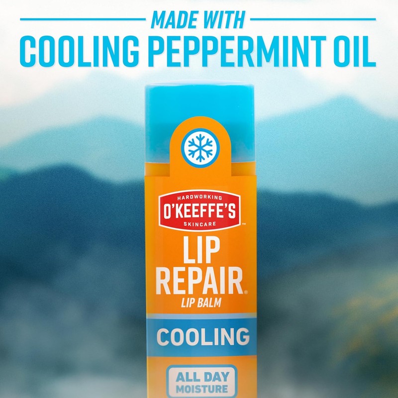 O'Keeffe's Lápiz labial reparador, protector e hidratante, paquete de 4