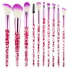 WLLHYF Glitter Crystal Make Up Brush Set 10 Pieces Bling