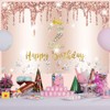 2nd Birthday Girl Decoration, 2nd Birthday Banner Rose Gold, Happy