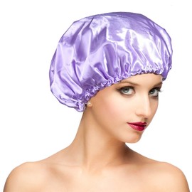 Shower Cap, Adjustable Shower Caps for Women, Extra Large Upgrade Double Waterproof Layers Hair Cap, Bath Caps Shower Hat Women Girls Adult Hair Protection Suitable for All Lengths and Thickness