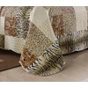 MarCielo 3 Piece Quilted Bedspread Leopard Print Quilt Quilt Set