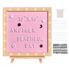 VEVOR Pink Felt Letter Board, 10"x10" Felt Message Board, Changeable