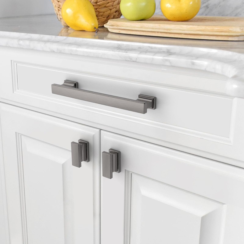 Asidrama 10 Pack 5 Inch(128mm) Brushed Black Nickel Kitchen Cabinet