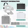 Seenelling 13 Pcs DIY Dino Mask Kit Hard Plastic Dinosaur