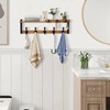4 in 1 Coat Rack Wall Mount with Shelf, Coat