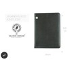 DELMON VARONE Tablet Writing Case with Zip Including Notepad DIN