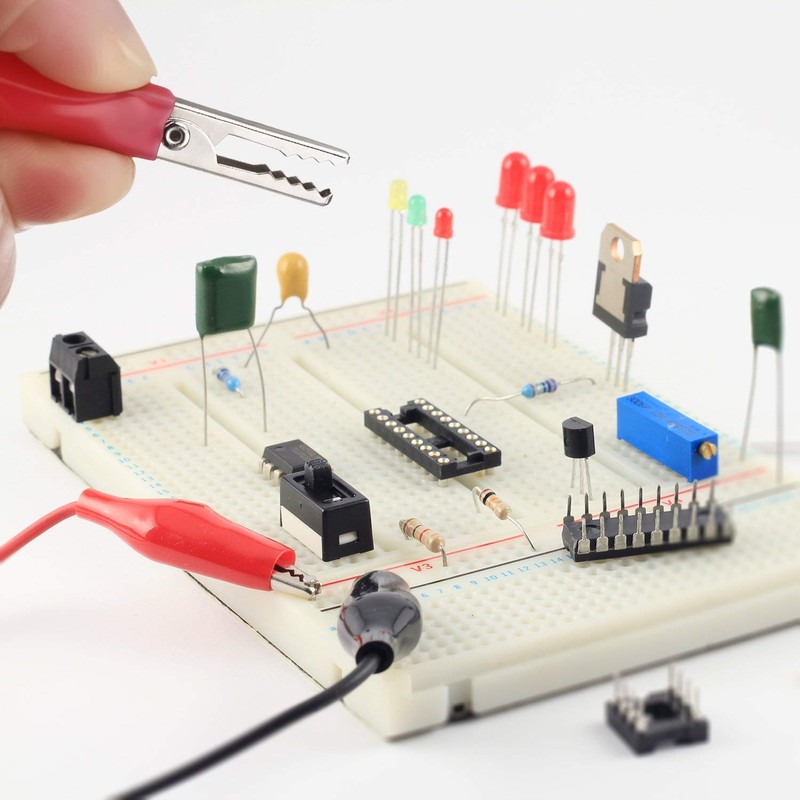 EBOOT 4 Pcs Alligator Clips Electrical, 40 Inches Test Leads