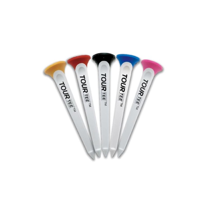 TOUR TEE LARGE WHITE SPINE Golf Tees 5-Pack