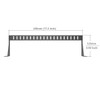 JINGCHENGMEI 1U Horizontal 19-Inch Rack Mount Cable Management Bar, Depth