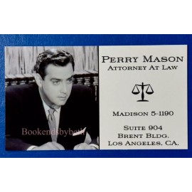 Perry Mason TV Show Magnet, Raymond Burr Magnet, Perry Mason Business Card