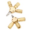 Quick coupling Air Gas Pneumatic T Shape Three Way Tee