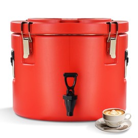 Carivia Insulated Beverage Dispenser,20L/5 Gallon Ice & Hot Drink Dispenser with Spout Spigot and Portable Handles,Thermal Hot and Cold Drink Server Dispenser for Restaurant Drink Shop